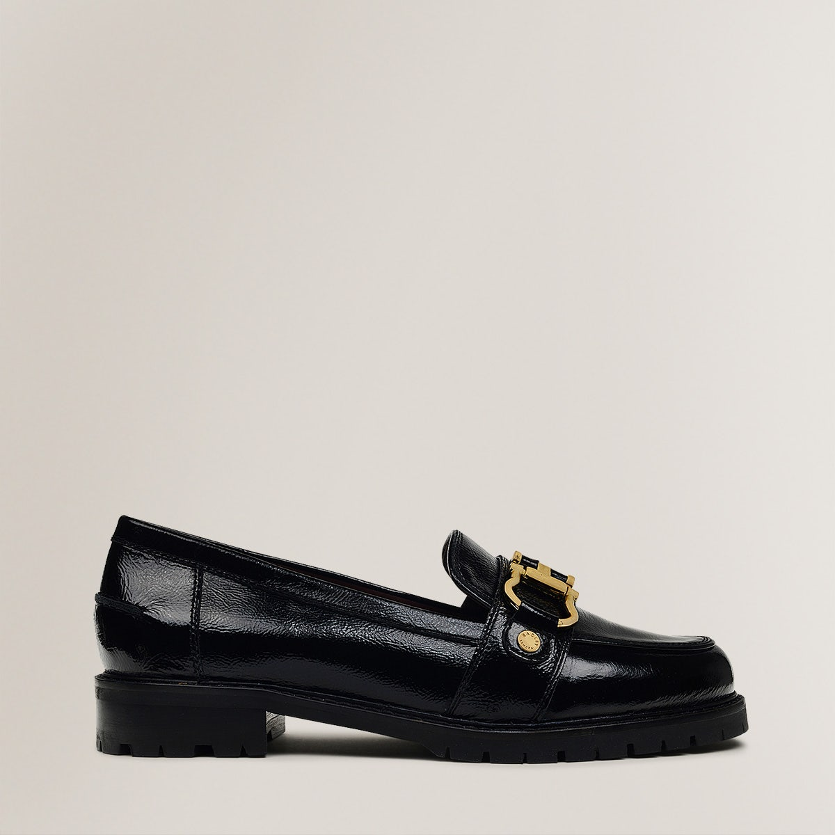 Radley London Womens Leather Linden Row Chunky Stirrup Loafer - Black UK 7 / EUR 40