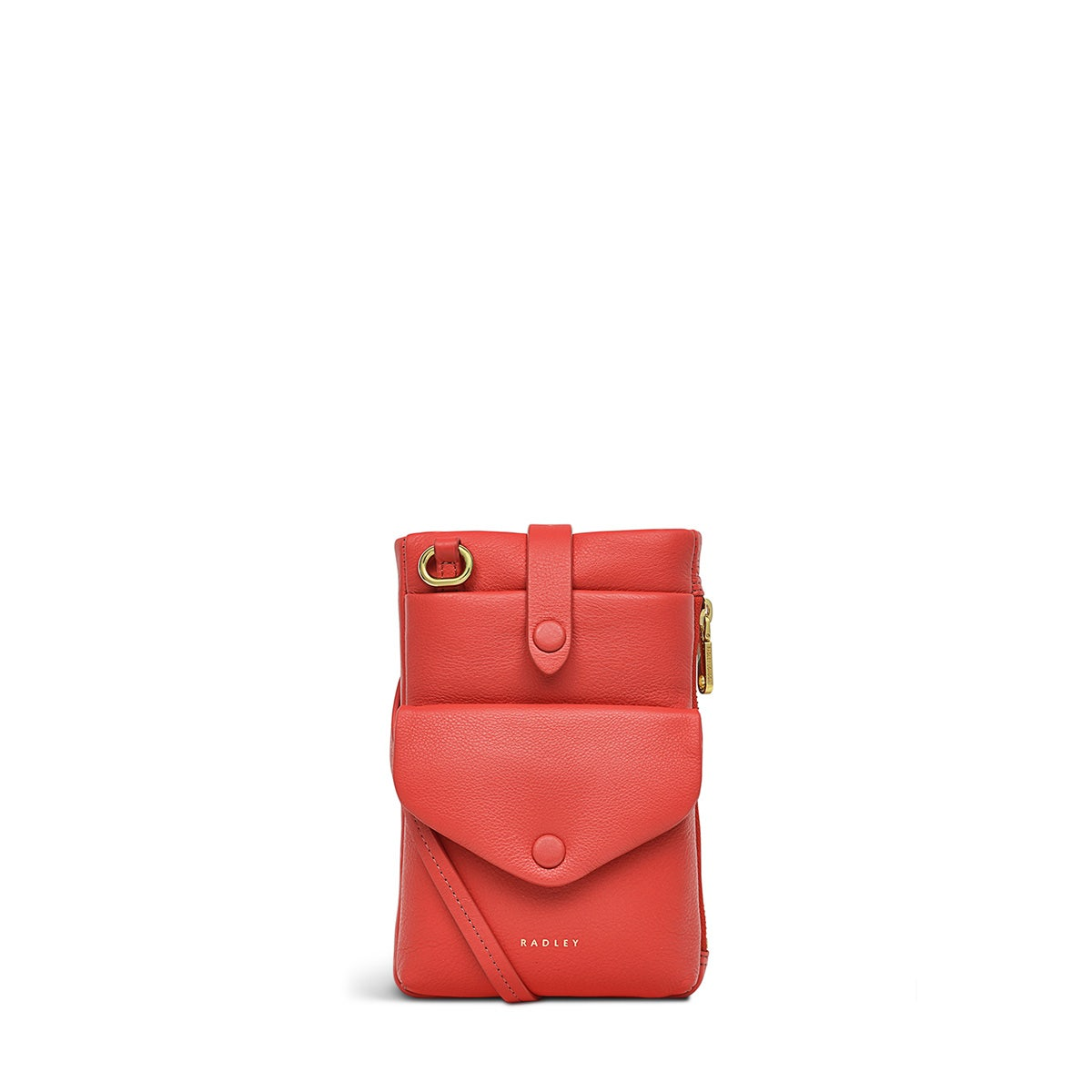 Radley London Womens Leather MALLOW STREET MEDIUM PHONE CROSSBODY LAVA Medium Phone Crossbody - Red