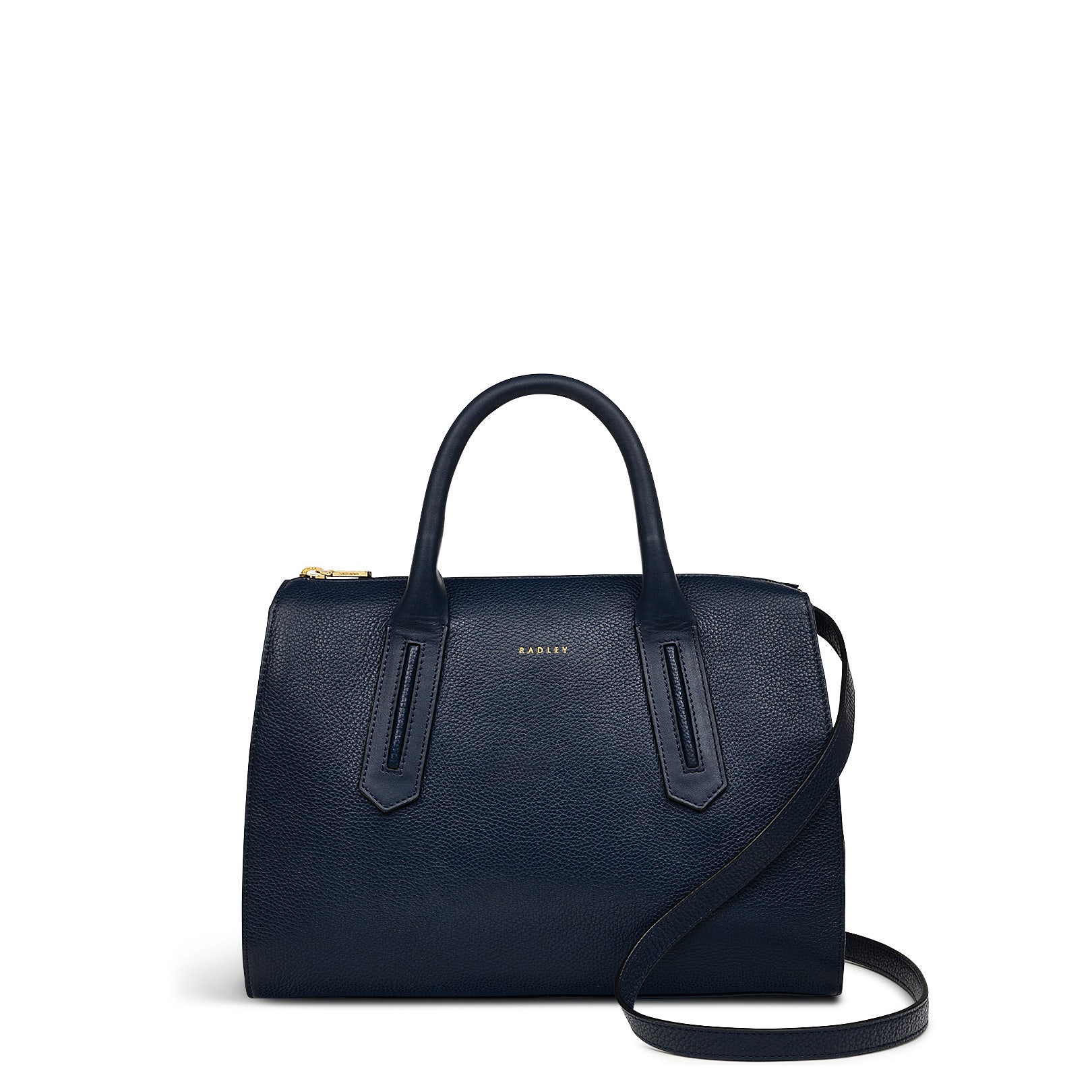 Radley London Womens Leather Badgers Walk Medium Ziptop Grab - Navy