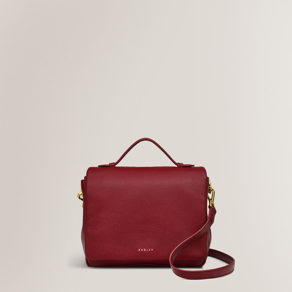 Radley London Womens Leather Weston Street Small Flapover Crossbody - Red Small