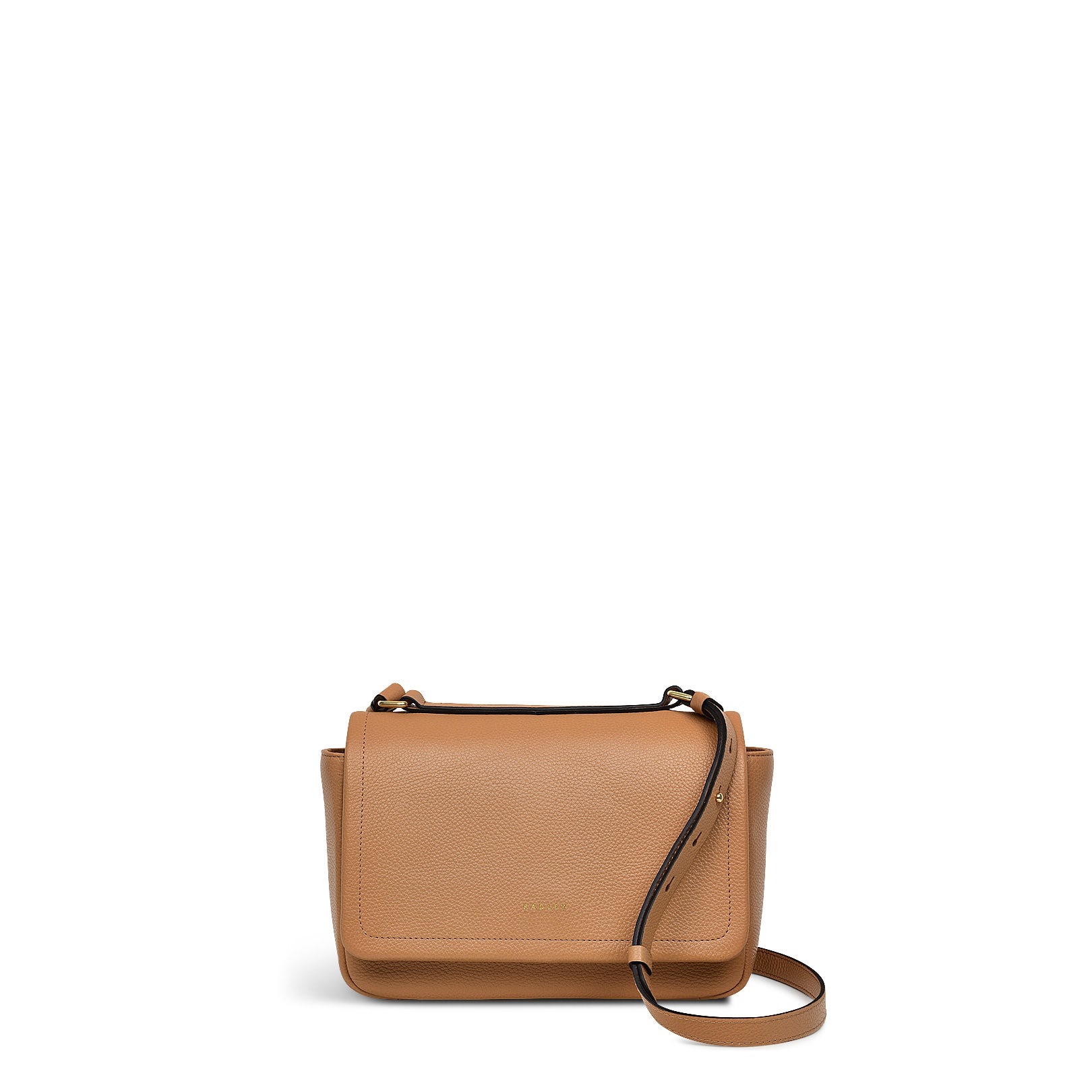 Radley London Womens Leather Sycamore Grove Small Flapover Crossbody - Tan