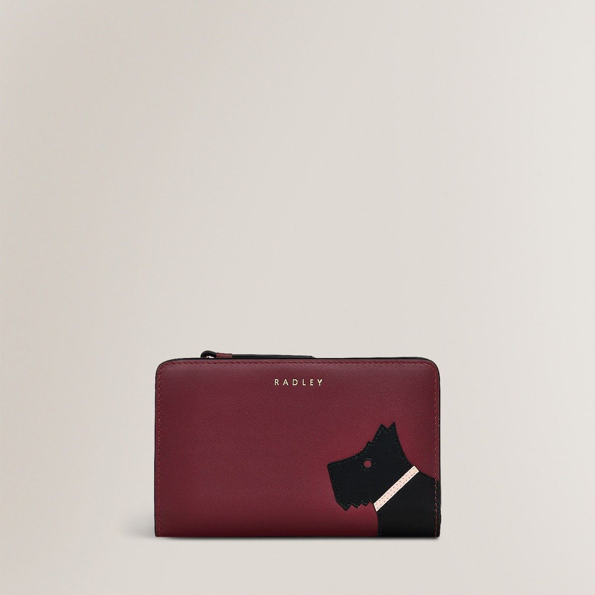 Radley London Womens Leather FACE TO FACE MEDIUM BIFOLD PURSE MERLOT Medium Bifold Purse - Red