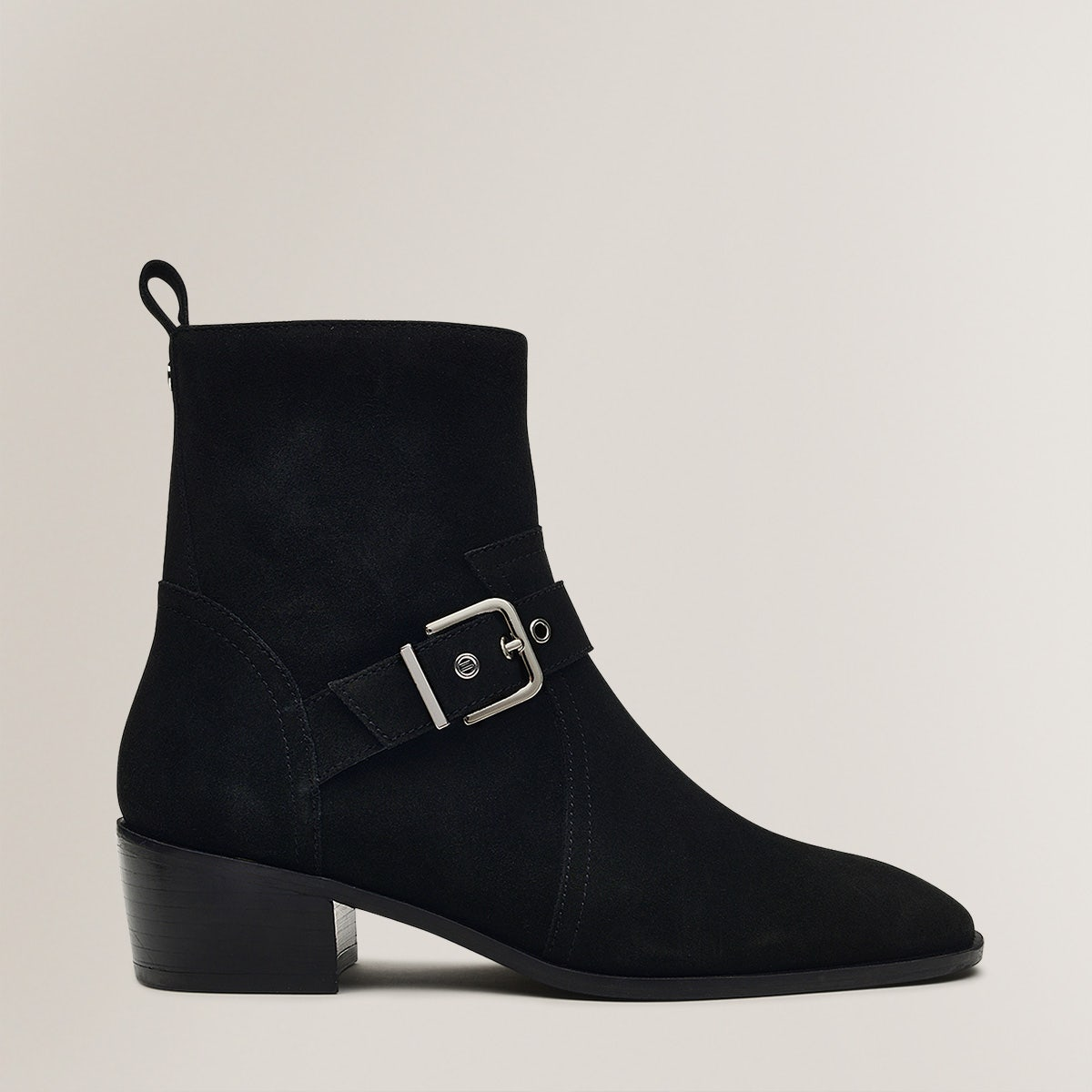 Radley London Womens Leather Mayflower Lane Buckle Suede Western Boot - Black UK 4 / EUR 37