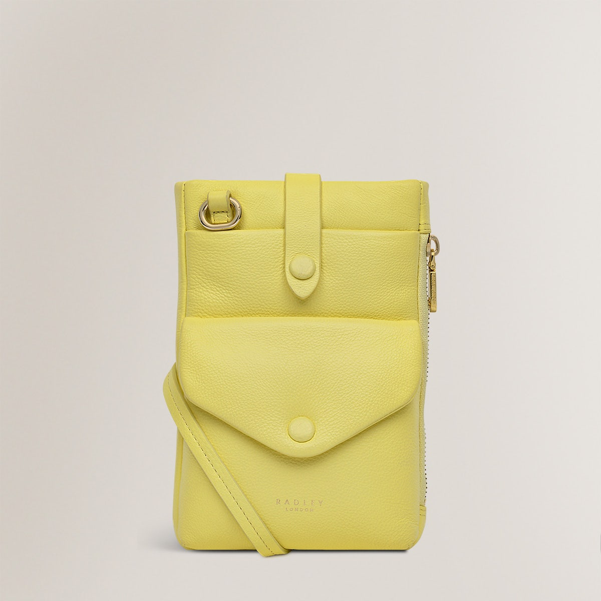 Radley London Womens Leather Mallow Street Medium Phone Crossbody - Yellow