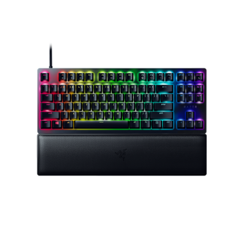 Razer Huntsman V2 Tenkeyless - Optical Gaming Keyboard - Doubleshot PBT Keycaps - Sound Dampening Foam - Clicky Purple Switch - Nordic Layout