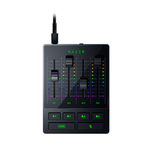 Razer Audio Mixer - All-in-one Analog Mixer for Broadcasting and Streaming - Analog Audio Mixer - 4-channel Interface with Mute Buttons - XLR Input with Preamp