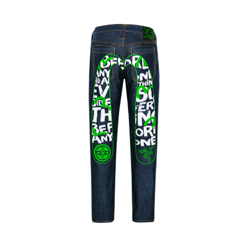 Razer | EVISU Daicock Print with Embroidery Carrot-Fit Jeans #2017 - 36