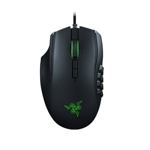 [EXCLUSIVE] Razer Naga Left-Handed Edition MMO Gaming Mouse - True Left-Handed Ergonomic Design - 19+1 Programmable Buttons - Focus+ 20K DPI Optical Sensor