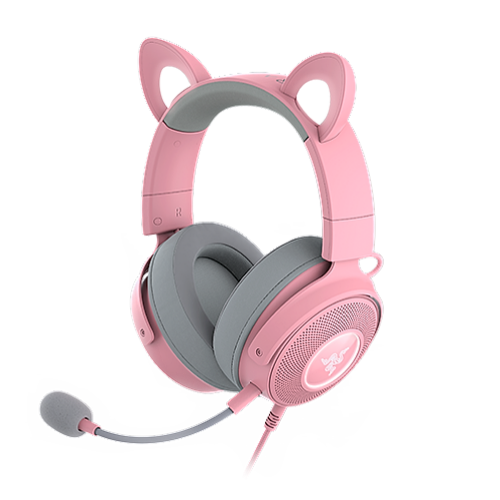 Razer Kraken Kitty Edition V2 Pro - Quartz Edition - Wired RGB Headset with Interchangeable Ears