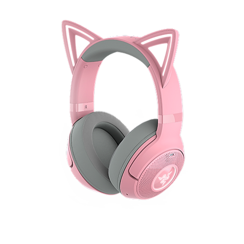 Razer Kraken Kitty V2 BT - Quartz Edition - Wireless Bluetooth RGB Headset with Kitty Ears