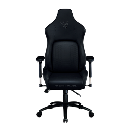 Razer Iskur Gaming Chair with Built-in Ergonomic Lumbar Support System - Multi-Layered Synthetic Leather - High Density Foam Cushions - Black - Standard