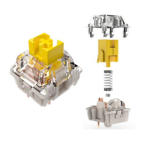 Razer Mechanical Yellow Switches Full Set für 75% Barebones-Tastaturen