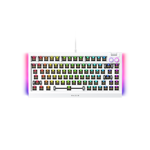 Razer BlackWidow V4 75% Barebones - US - Blanche
